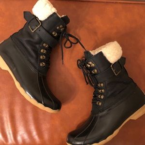 Sperry for J.Crew Shearwater Boots, Size 7